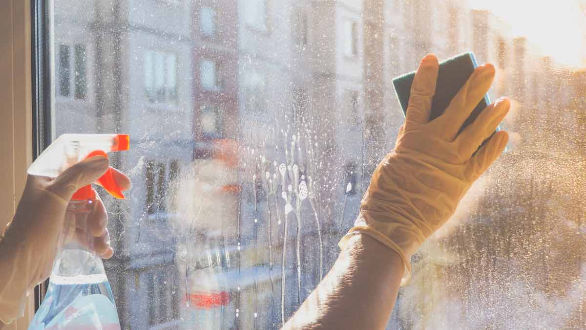 Fenster mit Glycerin putzen