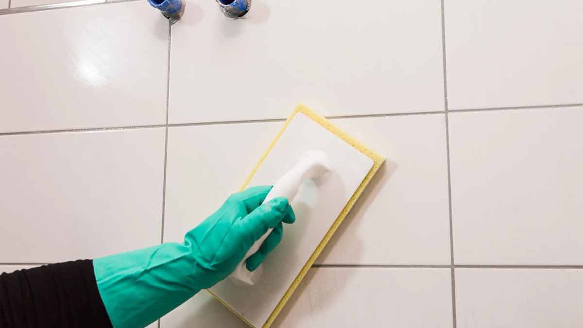 Fliesenfugen reinigen