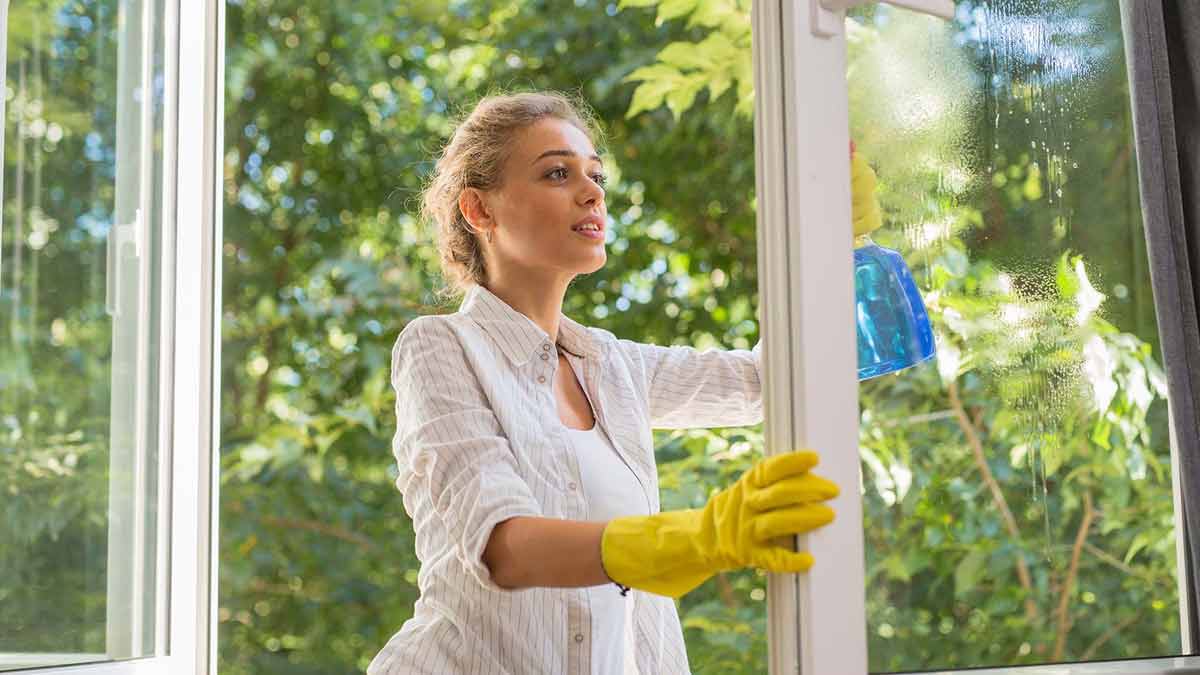 Fenster putzen