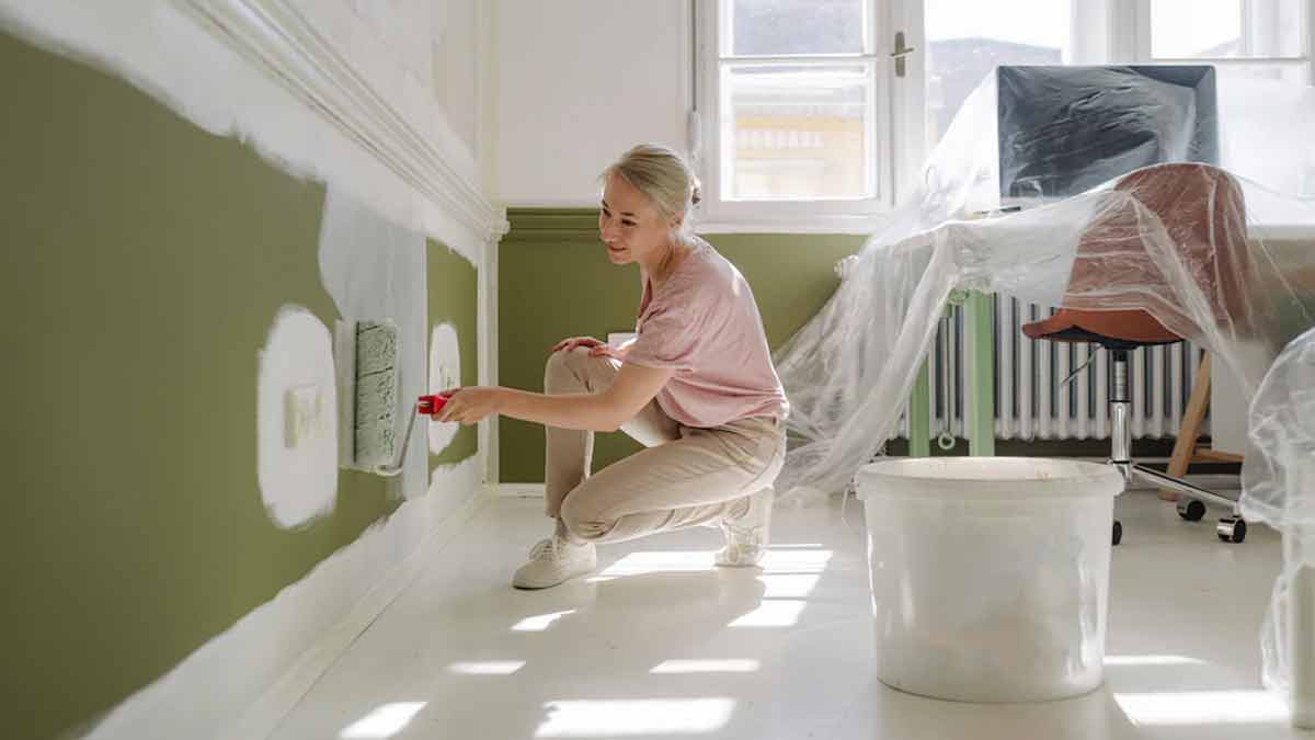 Wände streichen ohne Abkleben